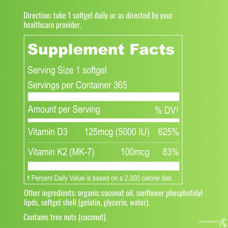 UpNourish UpNourish Magnesium Citrate 1120mg and Liposomal Vitamin D3 5000IU