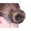 QHP Invisible Pearl Hair Net with Pearls (Blonde)