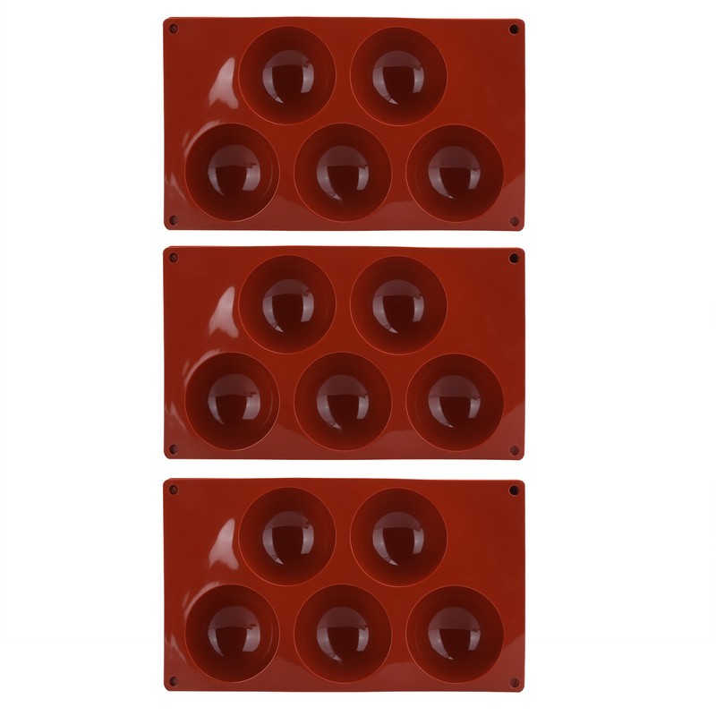 3PCS Semi Sphere Silicone Mold Baking Mold for DIY Making