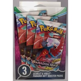 Pokemon Trading Card Game TCG Scarlet and Violet - Paradox Rift 3 Booster Packs