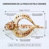 Pinzas Cabello Mujer Antideslizantes y 50 Ligas Elásticas | Kit