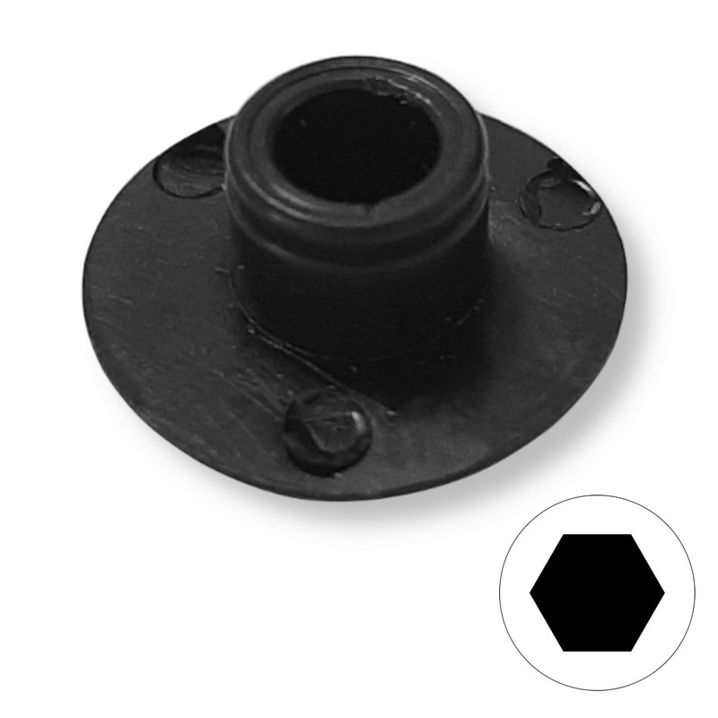 cyclingcolors 20x Screw Cover Cap M6 Black Plastic Hexagon Allen