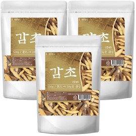 Dried licorice 500g, 3 pieces, top quality, large quantity / 말린 감초 500g 3개 최상품 대용량