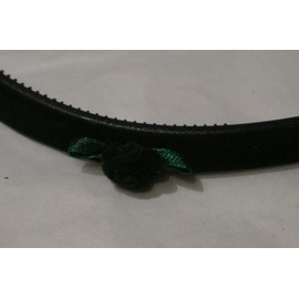 Anita Shell Industries New Holiday Headband Huntergreen Velvet Five Rose Buds With Ribbon Girls Womens