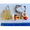 1:6 Miniature coffee To Go Cup bag Clay French Fries