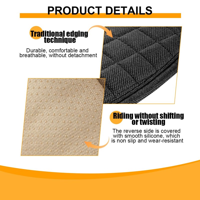 HZEL Front Car Seat Cover, 2PCS Anti-Slip Fully Wrapped Driver