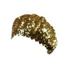 NYFASHION101 Sparkle Stretchable Stylish Lightweight Sequin Beret Beanie Hat, Gold
