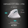Acteck Mouse Ergonomico VIRTUOS Fitt Pro MI770 1600dpi Inalambrico 8