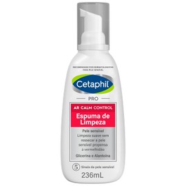 CETAPHIL® Pro AR Calm Control Espuma de Limpieza Facial, impia y Calma el Ardor de Piel con Enrojecimiento, 236 ML, Piel con Rosácea y Piel Sensible