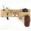 Umical Wood Pegboard Modular Display Wooden Combination Wall Organizer Storage