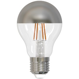 4.5W LED A19 2700K FILAMENT HALF MIRROR E26 120V FULLY COMPATIBLE DIMMING