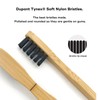 Akamai Bamboo Bass Toothbrush - Soft BPA-Free Bristles, Compostable, 2