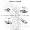 Smgda Wire Clips 20pcs M3 304 Stainless Steel Wire Rope