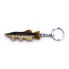 H-Customs Pike Fish Fishing Wood Elegant Handmade Keyring Pendant