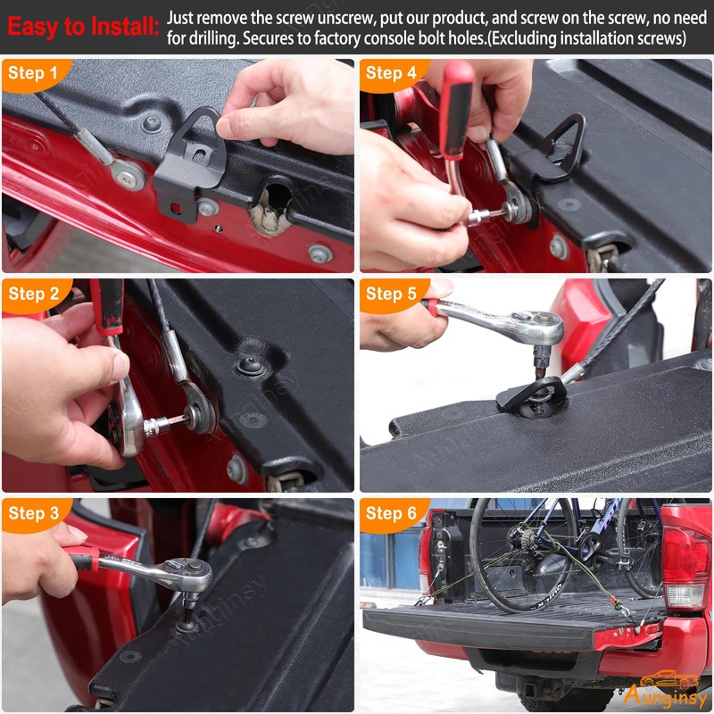 Car Tailgate Tie Down Anchor Bed Cleat Compatible with Toyota
