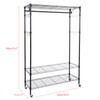 Oliote Rod Garment Rack 3 Tier Metal Wire Shelving Hang