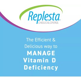 Replesta 50,000 IU Vitamin D3, Chewable Wafer, Natural Orange Flavor, 4 ct, 1 pk