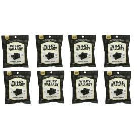 Wiley Wallaby Soft & Chewy Australian Black Licorice 5 oz/Pack NEW SEALED - 8 Packs