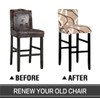 Deisy Dee Stretch Slipcovers Chair Cover for Counter Height Side