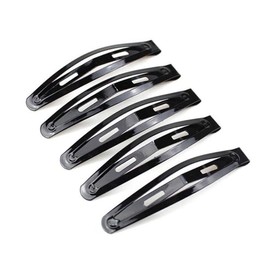 minkissy 10pcs Metal Hair Claw Clips Kids Barrettes for Hair Black Hair Clips Snap Hair Clips Snap Hair Barrettes for Women Large Metal Snap Hair Clips Girls Snap Hairpins Black Barrettes