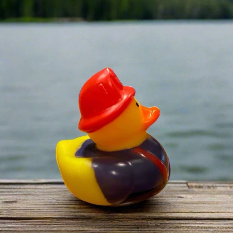 Duck of the Month Firefighter Big Red Rubber Duck