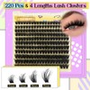 ALICE Fluffy Volume Lash Clusters Natural Lash Extensions DIY Eyelash