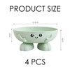 4 Pieces Cartoon Soap Box, Cute Portable Drain Box, Dormitory