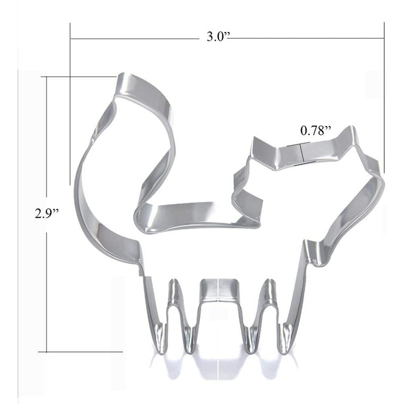 Fox Cookie Cutter - Food Grade Stainless Steel
