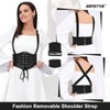 SANSTHS Women Corset Waist Belt, Elastic Wide Renaissance Underbust Corset