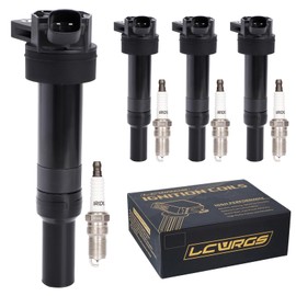Set of 4 Ignition Coil Pack Spark Plugs Fits for 2012 2013 2014 2015 2016 Hyundai Elantra Tucson Kia Soul Forte 2.0 1.8 L4 Replaces# UF651 C1804