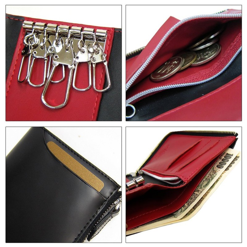 Mathuri MR-131 Executive Cordovan x Cowhide Multi-functional Key Case Wallet