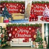 Vrainito 7x16ft Christmas Garage Door Cover with LED String Lights,