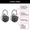Master Lock Black Gym Locker Lock Combination Padlock, Indoor Combo