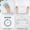 EAGMAK 2 Pack Transparent Shower Caddy Adhesive for Replacement, No