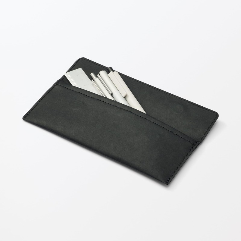Muji Jeans Label Pencil Case Dark Grey 84924927
