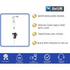 White Moulding Hooks for Picture Hanging with Perlon Clear Cable