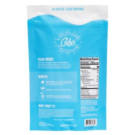 Curly's Clean Energy Caffeine & Electrolyte Sticks - Energize Your Favorite Drink - Keto, Paleo & Whole 30 Friendly - All Natural - No Sugar, No Calories, Non-GMO - 30 Flavorless Liquid Stick Packs