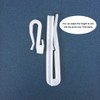 Kuasting 30 pcs Adjustable Curtain Hooks Plastic Toughness Depth Pinch