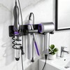 Hair Dryer Holder, 3 in 1 Curling Iron Holder &