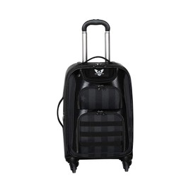 Subtle Patriot Covert Men’s 4 Wheel Cabin Luggage – Military-Inspired Luggage / Spinning Wheels for Easy Turning / Expandable Carry On / 22 Inches (Covert Black)