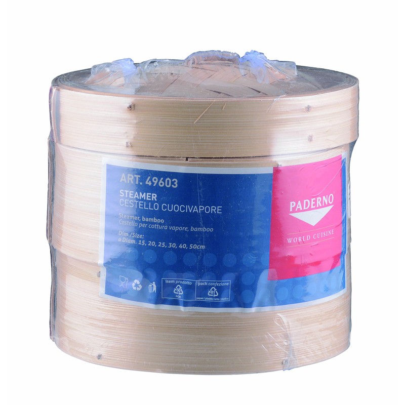 Paderno World Cuisine 16,5 cm Bambus-Dampfgarer-Set