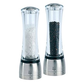 Peugeot Daman 8-inch Acrylic Salt and Pepper Mill Set with u'Select
