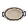 STAUB Ceramics Oval Baking Dish Set, 2-piece, Dark Blue