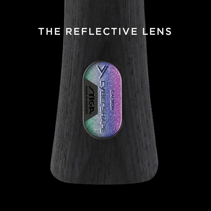 STIGA 1602020135 Table Tennis Racket, Cyber Shape Carbon, Hexagonal Racket,