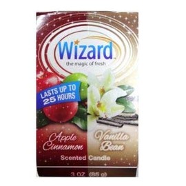Wizard The Magic Of Fresh Scented Candles (Apple Cinnamon/Vanilla Bean, 6)