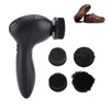 Electric Shoes Polisher, Light Weight Black Plastic Leather Electric Brushes,