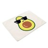 Juego de 4, 2 o individuales de aguacate (amarillo-verde, 2)