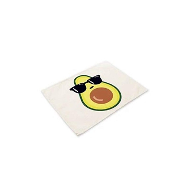 Juego de 4, 2 o individuales de aguacate (amarillo-verde, 2)