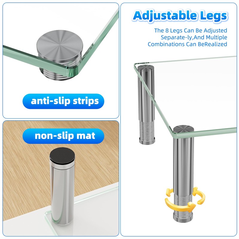 Simple Trending Dual Monitor Stand Riser, Computer Office Desktop Organizer
