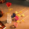 K9 Crystal Rose Flower & Crystal Vase Stand (Pink)